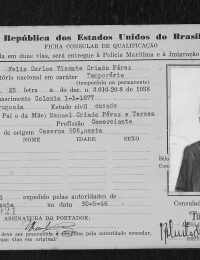 Ficha Consular 1944 - Vicente Criado Pérez